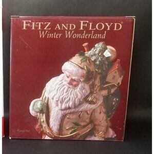 Fitz and Floyd Christmas Canapé Plate - Winter Wonderland